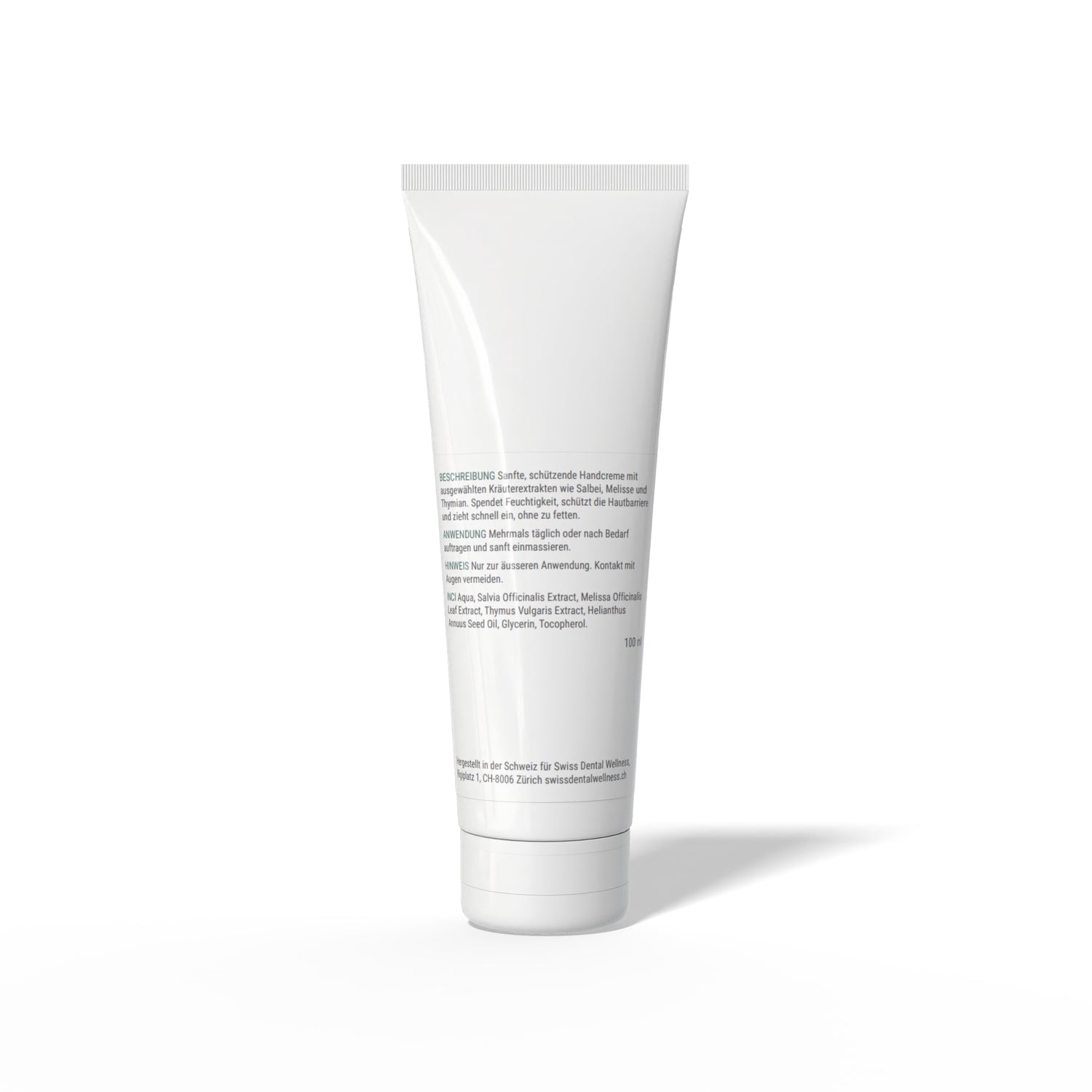 Handcreme mit Kräutern - Tube (100 ml) | Swiss Dental Wellness (SDW)