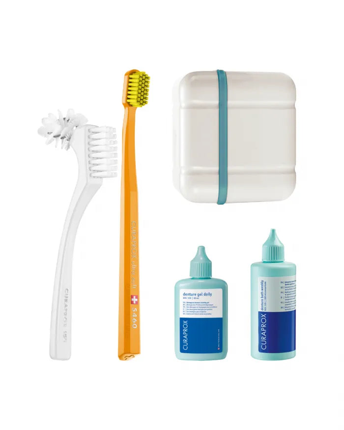 Curaprox BDC 190 – Professionelles Pflege-Set für Prothesen & Zahnspangen